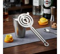 BullTek Hawthorne Strainer - Passoire à cocktail professionnelle avec ressort filtrant, idéale pour shaker, boisson, bar et mixology - 23 cm