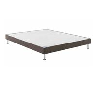 Bultex ROBUSTO - Sommier tapissier côtelé brun - 160x200 cm