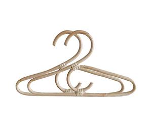 Bumdenuu Lot de 2 cintres en rotin style nordique pour enfants, organiseur de vêtements, étagère pour enfants, décoration de chambre d'enfants