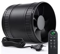 BUMSOU Ventilateur Conduit 100 mm avec Minuteur, 8 Vitesses, 95-310 m³/h