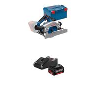 Bundle of Bosch Professional 18V System Scie circulaire Sans-Fil GKS 18V-57-2 GX + Set de batteries (1x batterie GBA 18V 4.0Ah + chargeur rapide GAL 18V-40)