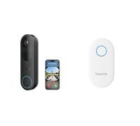 Bundle of Reolink Sonnette Vidéo à Batterie (2e Gén) Caméra 2K Extérieure + Reolink Carillon Numérique, Fonctionne avec Batterie Sonnette, Chime Plus