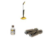 Bundle of WAGNER Nettoyeur de terrasse Multifonctions Levaro Powerbrush 18V + WAGNER Wood Cleaner 3 in 1, 500 ML + WAGNER Wood Brush Kit Intense