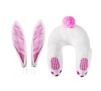 Bunny Butt Wreath Kit - Cute, Versatile, Guirlande d'Oreilles de Attachement, 3 pièces Mignon Dessin Animé, Lapin Panneau de Bienvenue Panneau de Bienvenue Guirlande Support pour Décoration Extérieure