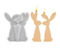 Bunny Moule en Silicone | Set Moule à Bougie Lapin de Pâques,Moule à Bougie Lapin de Printemps | Pour Bricolage Décoration de Plâtre Décoration de La Maison
