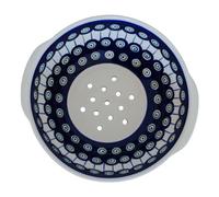 Bunzlauer Keramik Passoire de cuisine originale Ø 25,3 cm - Passoire pour laver les fruits et légumes - Passoire pour pâtes - Passoire ronde avec pied au décor 8