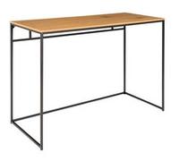 Bureau 100x45x75 cm en naturel et noir - IMALA Noir G
