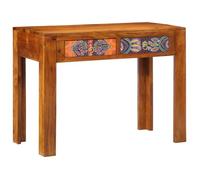 vidaXL Bureau 100x50x75 cm en bois d'acacia massif, droit — montage facile