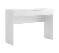 Bureau 110 cm avec un tiroir blanc laqué brillant - SYNERGIE