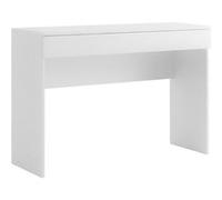 Bureau 110 cm avec un tiroir blanc laqué brillant - SYNERGIE