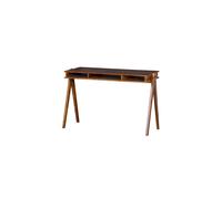 Bureau 120x50 cm bois d'acacia brun Compartment
