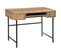 Bureau 2 portes ""Colva"" effet chêne L105cm - Atmosphera Créateur d'intérieur