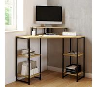 IDMarket - Bureau d'angle Detroit - Informatique, gain de place avec rangements