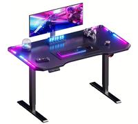 Bureau assis-debout électrique - Table assis-debout - Bureau réglable - Bureau gaming - Bureau pour le travail à domicile