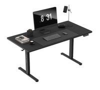 MARK ADLER Leader 7.6 - Bureau Assis Debout électrique 160x80 cm - Réglage motorisé de 72 à 118 cm - Grand Plateau Ergonomique pour Travail Assis et Debout - Panneau avec mémoire - Noir