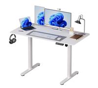 Relaxdays Bureau réglable avec écran
