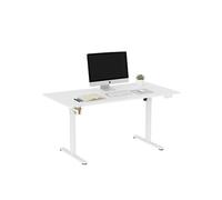 Bureau assis-debout Worktime électrique 160x80 cm Blanc