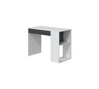 Pegane Bureau d'appoint avec caisson - Blanc