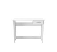 Bureau avec 1 tiroir couleur blanc mat - Largeur 100,6 x Profondeur 49,2 x Hauteur 76,4 cm