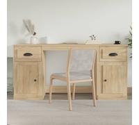 Bureau avec armoire avec tiroir Montage mural Bois d'ingénierie moderne vidaXL v