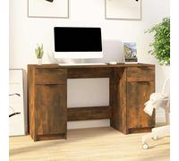 Bureau avec Armoire Latérale Rangement Sonoma Gris Bois d'Ingénierie vidaXL