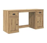 vidaXL Bureau avec Armoire Chêne Artisanal Bois d'ingénierie