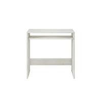 Bureau avec étagère - niche coloris Blanc Alpes en mélamine - Dim: 78 x 79 x 43 cm