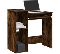vidaXL Bureau avec étagères chêne fumé 84x40x78 cm bois d'ingénierie Marron