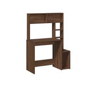 vidaXL Bureau et étagères chêne marron 100x45x140 cm bois d'ingénierie