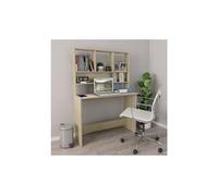 Bureau avec étagères chêne sonoma 110 x 45 x 157 cm aggloméré G