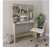 Vidaxl Bureau Avec Étagères Chêne Sonoma 110 X 45 X 157 Cm