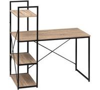 Bureau avec étagères ""Aliaj"" effet chêne naturel - 5 five simply smart