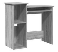vidaXL Bureau avec étagères Sonoma gris – Bois d'ingénierie 84x40x78 cm