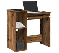 vidaXL Bureau avec étagères Vieux bois Bois d'ingénierie 84x40x78 cm Marron