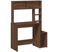 vidaXL Bureau et étagères chêne marron 100x45x140 cm bois d'ingénierie