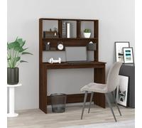 Bureau avec étagères vidaXL - Chêne marron