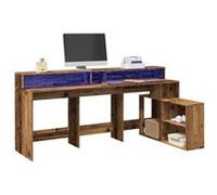 vidaXL Bureau LED - Bois ingénierie