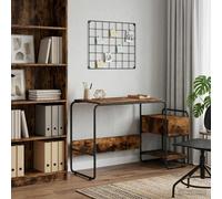 vidaXL Bureau avec Rangement Bois de chêne 131,5 x 50 x 75,5 cm