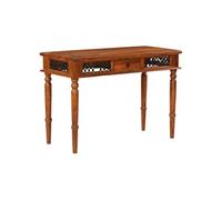 vidaXL Bureau avec tiroir 110x50x76 cm bois d'acacia solide Marron G