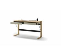 Bureau avec tiroir design couleur chêne huilé - 131 cm - OLLIE