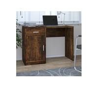 vidaXL Bureau - Chêne fumé