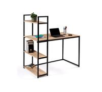 Bureau bibliothèque DETROIT design industriel Marron