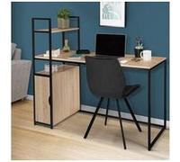 Bureau Bibliothèque Xxl Avec Placard Detroit Design Industriel Multicolore