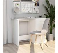 vidaXL Bureau Table d'ordinateur 100×50×76 cm Bois d'ingénierie Blanc