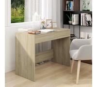 Bureau Blanc 101x50x76,5 cm Aggloméré Table d'Ordinateur Informatique vidaXL
