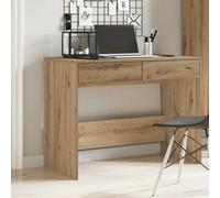 Bureau Blanc 101x50x76,5 cm Aggloméré Table d'Ordinateur Informatique vidaXL