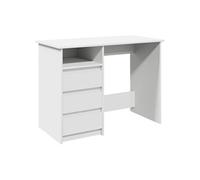 vidaXL Bureau 860463 blanc 102x50x75 cm en bois d'ingénierie