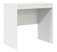 Bureau Blanc 80 x 50 x 76 cm Bureau d'écriture compact pour la maison | Bois d'ingénierie, stable, montage facile, convient pour ordinateur portable et moniteur, finition blanche, taille compacte