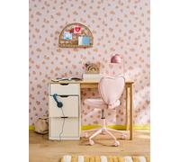 Bureau bois enfant avec tiroirs blanc TU