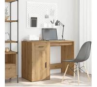 Bureau Brun, CLOUD, Table à écrire, Pour 1 personne, chêne artisanal 100x49x75 cm ,bois d'ingénierie BBB696